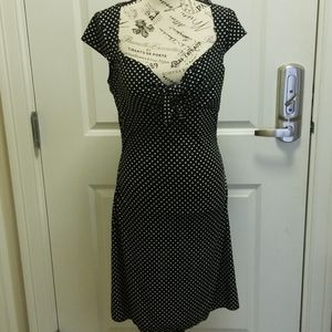 Peek a boo polka dot dress